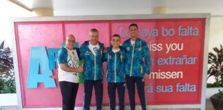 Aruba Karate Bond a sali pa Campeonato ABC