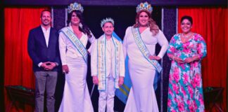 Minister Xiomara Maduro a corona Miss & Mr. Turismo International Gay Aruba 2022