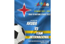 Seleccion di Aruba lo hunga un wega amistoso na Aruba mes