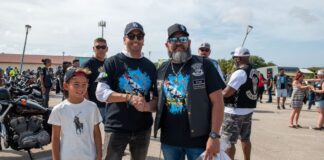 Minister Dangui Oduber a duna apertura na “Iron Order Motorcycle Club Aruba” su “Bike Ride”