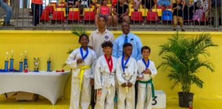 Tiger Taekwondo a sali best team den e campeonato di Himno y Bandera di ARTBO.