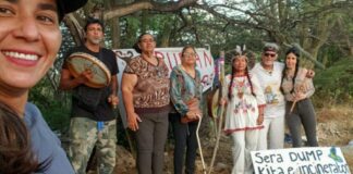 Aruban Warriors a haci ceremonia di sanacion na Picaron y Dump