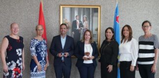 Minister Dangui Oduber a reuni cu Quota International of Aruba riba “World Hearing Day”