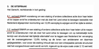 Huez a prohibi SIMAR pa tene tur sorto di accion of protesta riba 12.6%