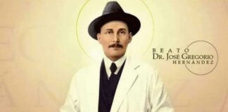 Relikia di Beato Jose Gregorio Hernández a yega Aruba