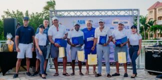 E di 12 edicion di Kiwanis Club of Aruba su torneo di golf caritativo tabata un exito.