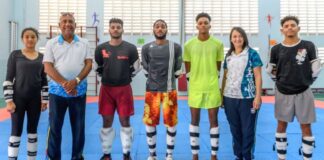 Edmundo Josiah y Monica Fajardo di COA a bishita Brazil Taekwondo Stichting.