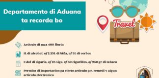Departamento di Aduana ta duna biaheronan algun tips en conexion cu temporada di vakantie di Pasco Grandi