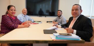 Minister Endy Croes a reuni cu representantenan di UNESCO y coa riba e tema di Anti Doping