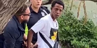 Polis a detene homber cu a huy for di polis!