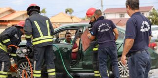 Accident entre cuater auto, cu heridos y hopi daño material, na Paradera