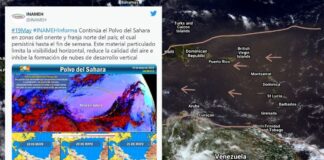 Stof di Sahara ta riba Aruba desde awe te cu fin di siman