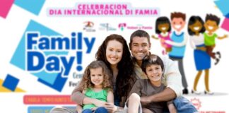 En conexión cu Dia Internacional di Famia, Centro pa Hoben y Famia ta organisa un evento Familiar Diadomingo awor 15 di Mei