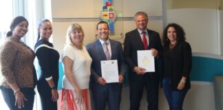 Ministerio di Husticia y Asuntonan Social a firma oficialmente e mou entre European Family Justice Alliance y Family Justice Center Aruba