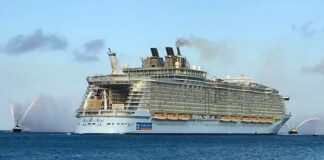 Pa prome biaha den historia Aruba ta ricibi un Mega Crusero den nos waf, Bon Bini Allure of the Seas!