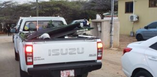 Laboratorio di droga desmantela na Paradera, un detencion, dos pickup yen cu ekipo y mata di marihuana confisca