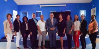 Minister Endy Croes a bishita studiantenan di Verpleegkunde y Welzijn en conexion cu dia mundial di enfermeria