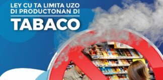 Ta prohibi pa bende of duna productonan di tabaco na personanan bou di 21 aña