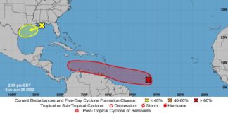 Mal tempo den Atlantico lo bira “Horcan Bonnie” yegando of pasando Aruba