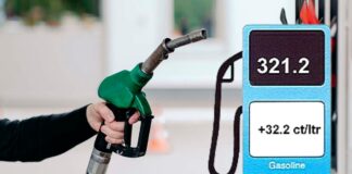 Pa prome ves Gasolin ta surpasa di 3 florin pa liter