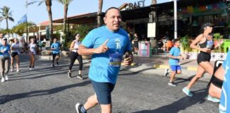 Minister Endy Croes & Minister Rocco Tjon a participa den 5km KLM Aruba Marathon
