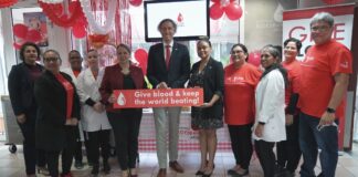 En conexion cu Dia Mundial di Donante di Sanger, PROME MINISTER A BISHITA BLOEDBANK Y TA HACI APELACION PA MAS CIUDADANO BIRA DONANTE