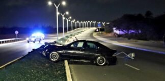 Accidente entre tres auto ariba WVB, un chauffeur deteni pa maneha bou influencia