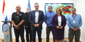 Den cuadro di e “Tropical Storm Warning” CODIGO CORA A DRENTA NA VIGOR 12PM Y SHELTER IN PLACE LO DRENTA NA VIGOR 6PM DI DIARANSON 29 DI JUNI