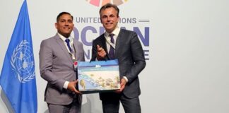 Reunion bilateral entre Minister Ursell Arends y Minister di Infrastructura y Maneho di Awa di Reino, Mark Harbers