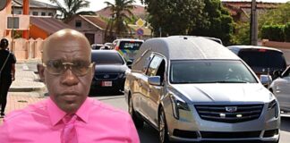 Wilfred Antoni Gario su ultimo recorido den cayanan di San Nicolas