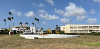 Departamento di Obra Publico a cuminsa cu un proyecto di “Re-embeyecemento rotonde Plaza di Cultura”.