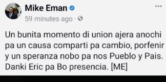 Polis y Pastoor ta brasa corupcion enbes di rechas’e