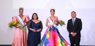 MINISTER DI CULTURA TABATA PRESENTE NA E CORONACION DI MISS UNIVERSE ARUBA 2022, KIARA ARENDS