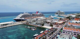 ARUBA TA RICIBI AWE MAS DI 10.000 TURISTA CRUCERO. TURISMO CRUCERO TAMBE TA RECUPERANDO.