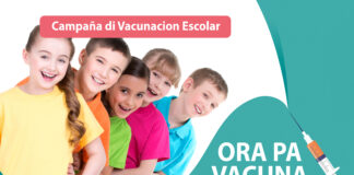 Campaña di Vacunacion Escolar a cuminsa atrobe. Ta importante pa muchanan keda proteha contra malesanan contagioso