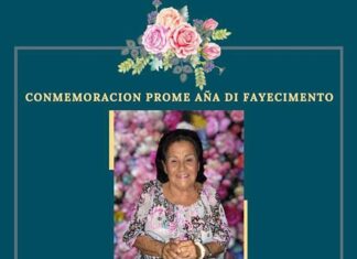 Conmemoración prome aña di Lucia Geerman Croes