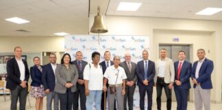 Minister Xiomara Maduro a presencia emotivo ceremonia di bati bel na IMSAN