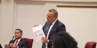 MINISTER ENDY CROES A BRINDA INFORMACION NA PARLAMENTO PA CU MANEHO DI CARTERA DI ENSEÑANSA Y DEPORTE PA E PROME 6 LUNANAN.