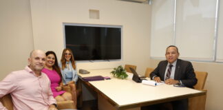 MINISTER ENDY CROES A REUNI CU DIRECTIVA DI SV ATLETICO SANTA FE.