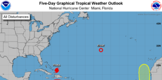 Mal tempo den Atlantico ta na caminda pa ABC cu 80% chens pa bira depresion tropical