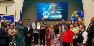 One Happy Island Lions Club a celebra su prome 5 aña sirbiendo comunidad di Aruba