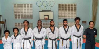 Clifford Rasmijn ta bek na Brazil Taekwondo Stichting.