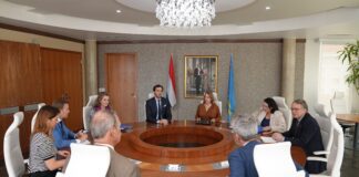 DURANTE REUNION BILATERAL CU MINISTER HOEKSTRA A TRATA E TEMA DI REAPERTURA DI FRONTERA ENTRE ARUBA Y VENEZUELA