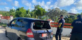 Chauffeur di Honda Fit a perde control dal cura, keda di banda y bandona e sitio