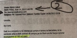 Secretario General di MEP ENDY CROES: Leoncita di Canal 90 lo ta den corte y ata prueba di otro SOBORNO di 100 mil florin