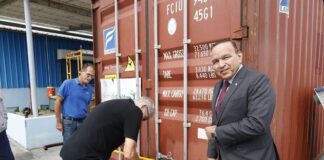 Sport for Children di Hulanda a manda container cu material deportivo pa diferente scol