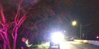 Auto a alcansa ciclista na Pos Chiquito