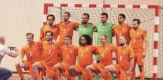 Arubiano Bjorn Hart den seleccion Hulandes di Zaalvoetbal