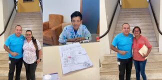 Minister Endy Croes ricibiendo pueblo