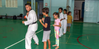 Les a cuminsa bek na Brazil Taekwondo Stichting.